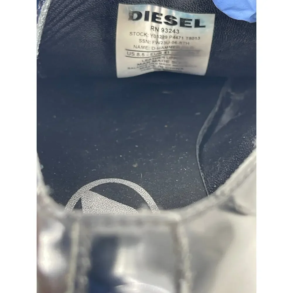 Diesel Men 8.5 US 24Ss/D-Hammer So D/Dress Shoes Luxury Classic Stylish Italian